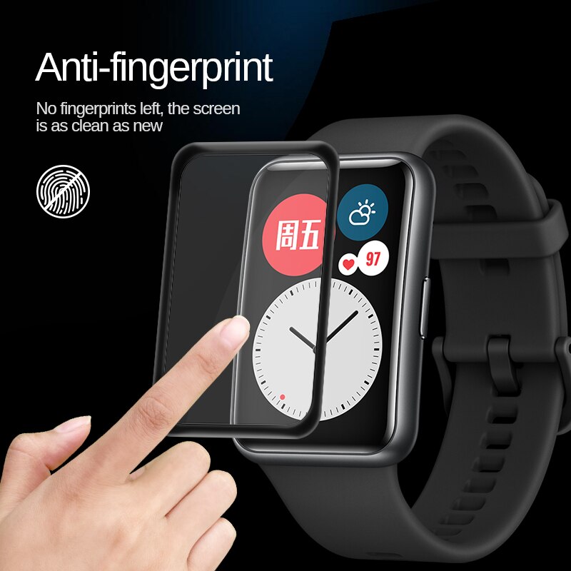 Película protectora de pantalla a prueba de agua para reloj Huawei, accesorios de película protectora de hidrogel suave de TPU para reloj inteligente Huawei Fit