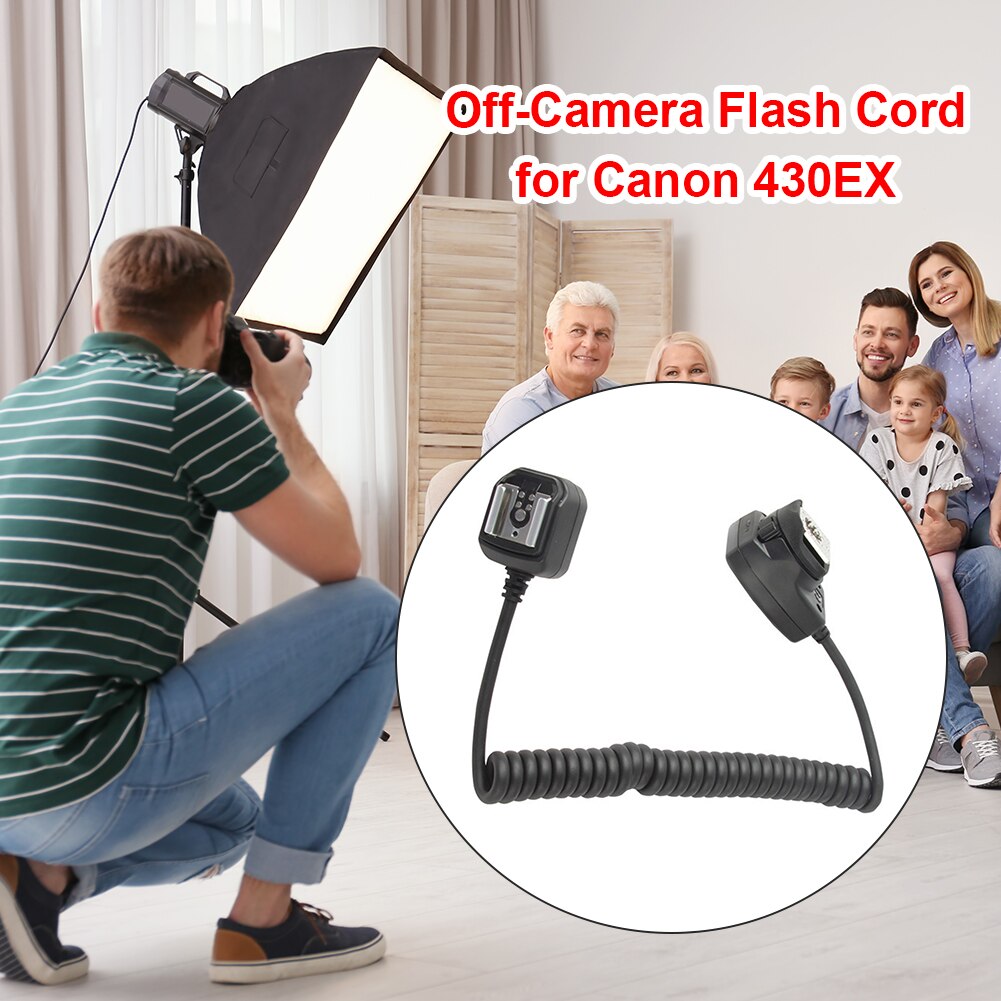 OC-E3-Cable de extensión de cámara para Canon Nikon, accesorios para linterna de zapata , sincronización de Flash, 1,2 m