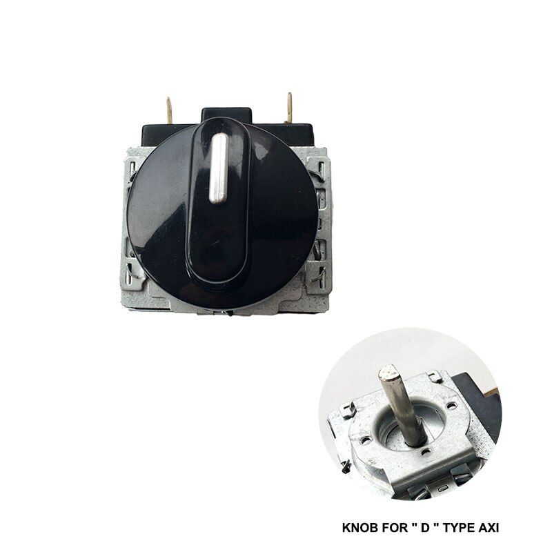40mm timers afbryderknap indvendig 6mm d halvaksel til dkj /1-15 30 60 90 120 gaskomfur ovn komfur d axi type knap