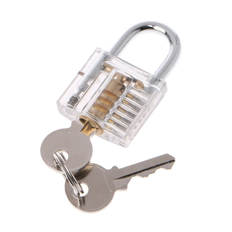 50mm/2&quot; Transparent Cutaway Locks Inside View Practice Padlock Visible View Lock Training Skill Locks Keyed Padlock Locksmith