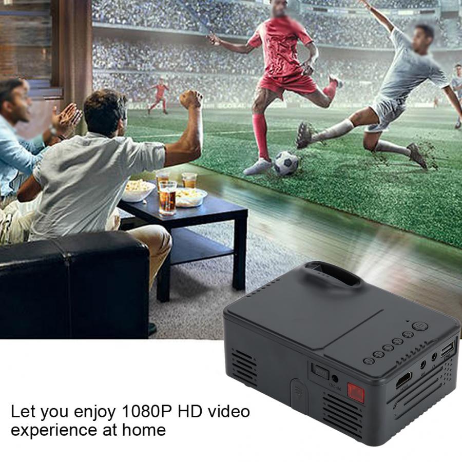 Proyector 814 multifunción Mini Digital HD proyector negro 1080P 100-240V home meeting proyector 1080P HD proyector