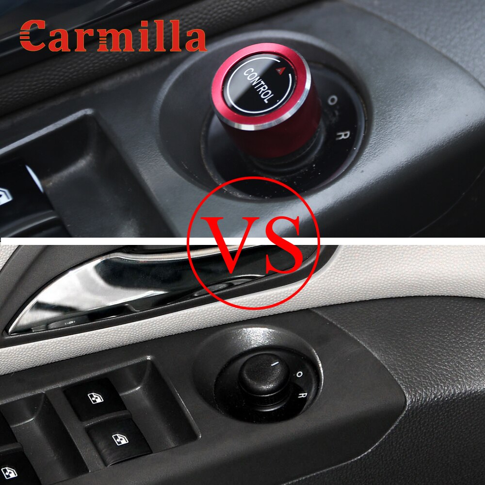 Bil bakspeil juster knott trim ring dekorasjonsdeksel for opel astra j gtc opc insigni karl mokka zafira meriva tilbehør