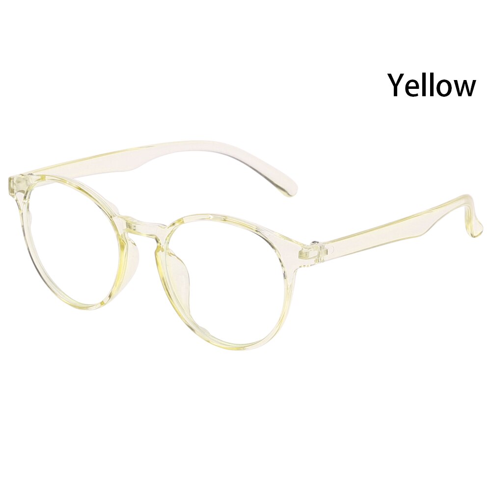 Monture de lunettes rondes transparentes | Lunettes classiques pour femmes et hommes, verres à verres Vintage, montures de lunettes optiques,: yellow