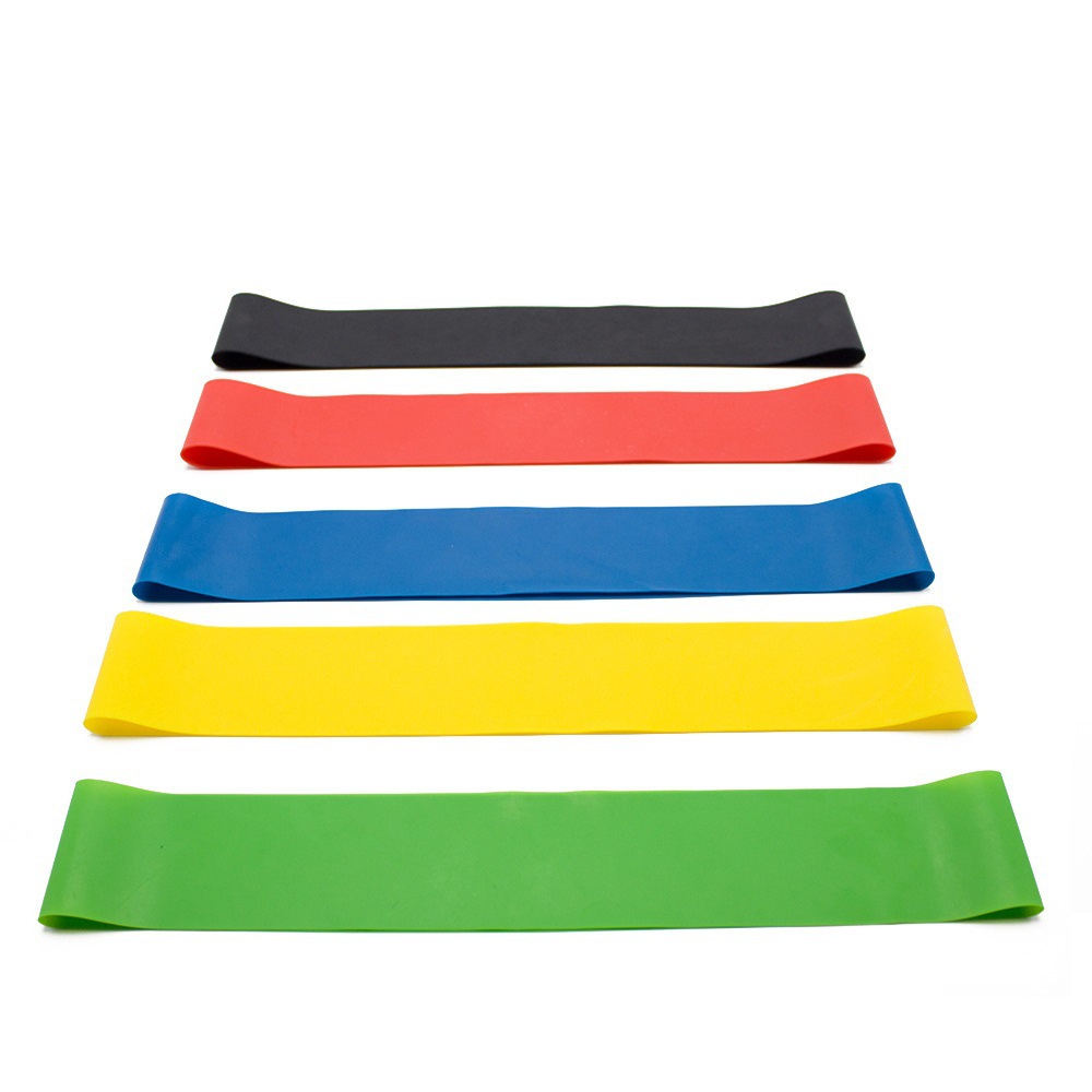 5PCS Gym Resistance Bands Yoga Band Fitness Exercise Training Hip Tension Band Leg Squat Dance Elastic Loop Stretch Band