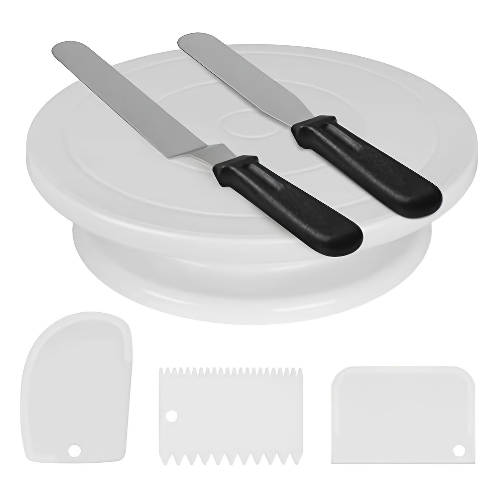 6-piece cake decoration set, cake turntable with 2... – Vicedeal