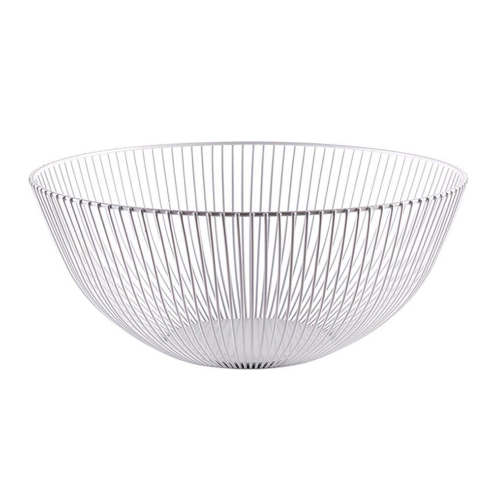 Nordic Fruit Basket Wrought Iron Modern Kitchen Storage Drain Basket Home Living Room Snack Fruit Bowl: 06