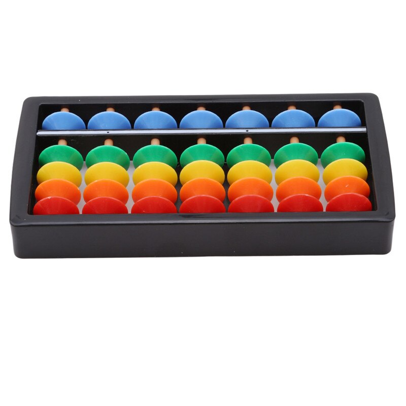 Abacus Rechenhilfe Aus Kunststoff | 17 Ziffern | Lernwerkzeug Für Kinder | Schwarz