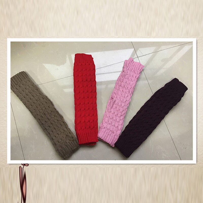 Leg Warmers Women Warm Knee High Winter Knit Solid Crochet Leg Warmer Socks Warm Boot Cuffs Beenwarmers Long Socks: purple