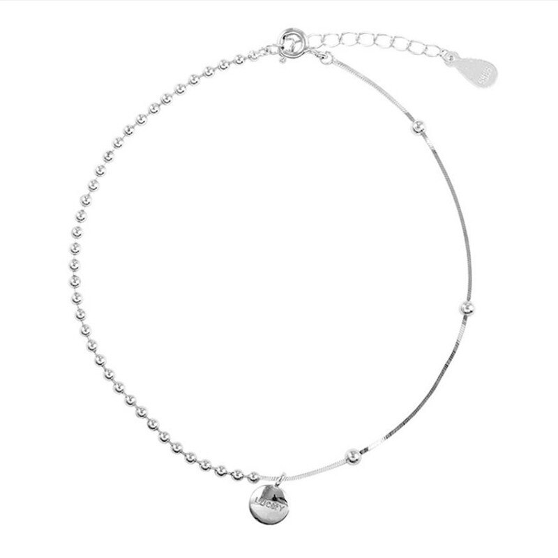 Princess Balls Anklets For Women Jewelry Top 925 Sterling Silver Anklet Girl Charm Foot Accessories Birthday