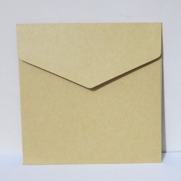 50pcs 127x127mm(5" x 5") Color Paper Envelope CD Storage Sleeve: 127mm  Kraft