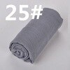 Bufanda mujer hijab Chiffon chal chal musulmán árabe pelo cabeza bufanda borla retro arruga patrón Poncho 180x90cm: 25-gray