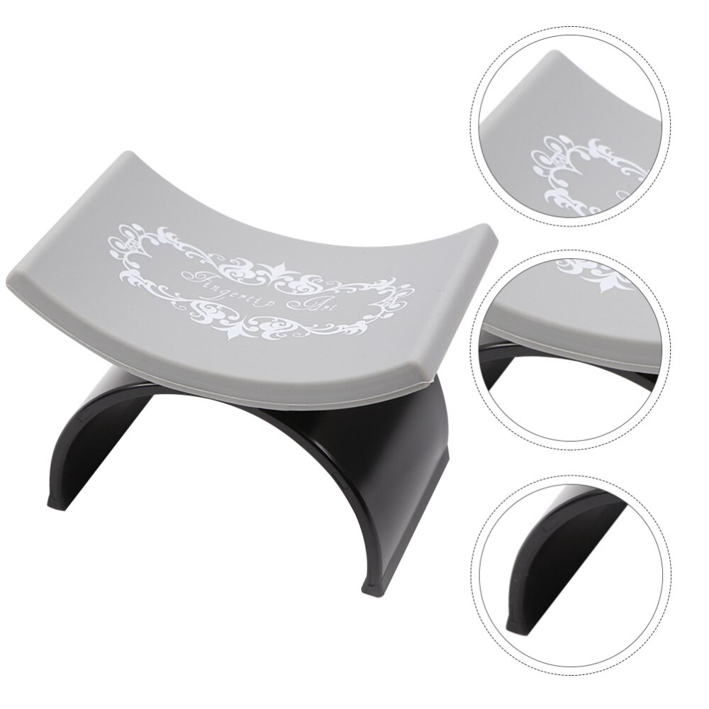 1pc siliconen handkussens u-vormig handkussen handsteunen kussen spijker handkussen voor thuis winkel buiten spijker: Zwart