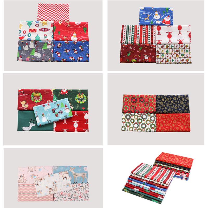 25cm x 25cm 100% bawełna świąteczna kołdra patchworkowa tkanina drukowana szycie tkaniny pikowane na splot krzyżowy dmc materiał ręcznie robiony