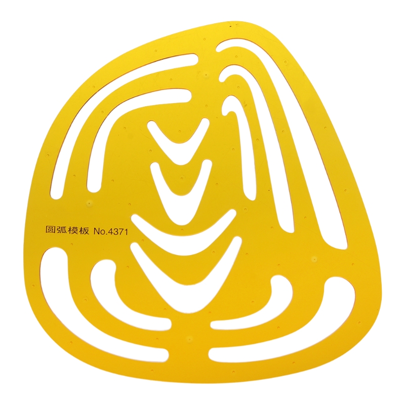 Règle de gabarit géométrique, cercles en résine K, carrés, Triangle, pochoir, outil de mesure: 5AC1100479