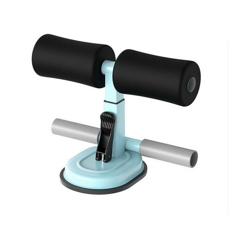 Assis barre Assistant de plancher Support d'exercice rembourré soutien de la cheville assis-Up formateur équipement d'entraînement pour la salle de sport à domicile Fitness voyage équipement: Gris