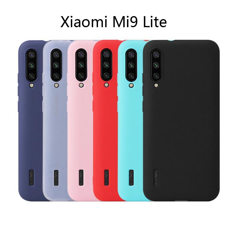 Xiaomi Mi9lite Candy Color Case Xiaomi Mi 9 lite Back Cover For Xiaomi Mi9 lite Matte Soild color Soft Silicon TPU Cases