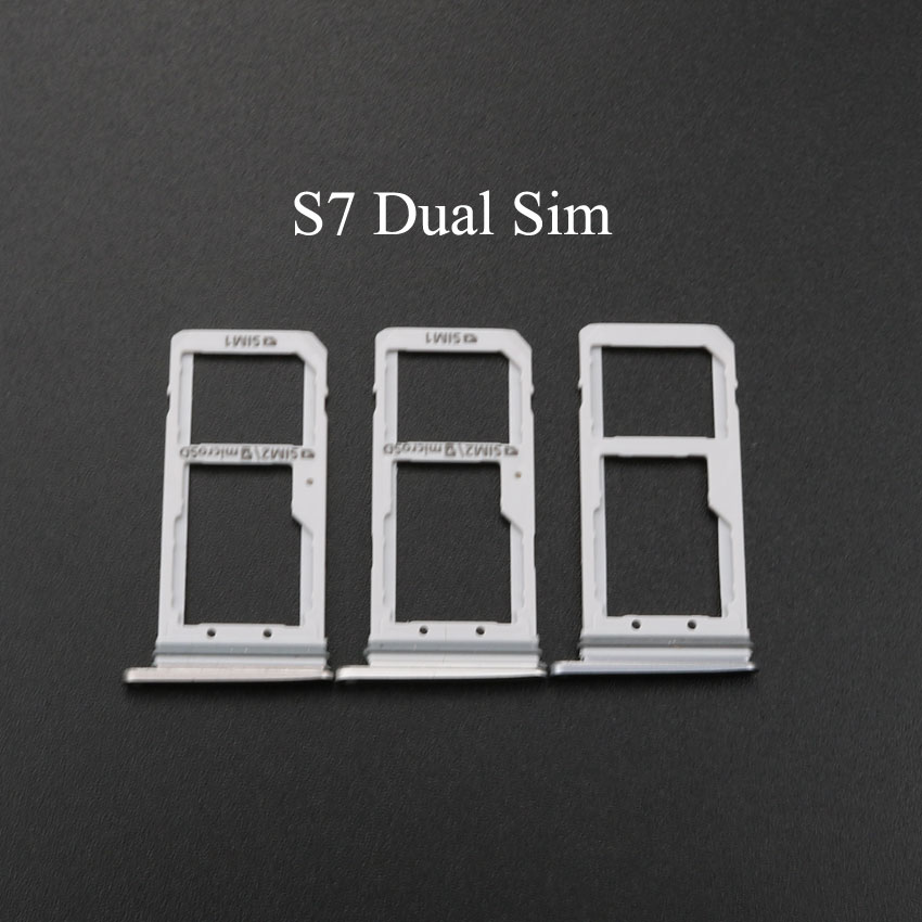 3 stücke Gold/Silber/Grau SIM Karte Slot Tablett Halfter für Samsung S6 G920 S6 Rand G925 S7 g930 G930 S7 Rand G935 G935F Einzigen Dual: S7 Dual