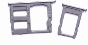 Dual/Single Sim Tray For Samsung Galaxy J3 J5 J7 /J330 J530 J730F SIM Card Slot Holder Replacement Part: Single blue