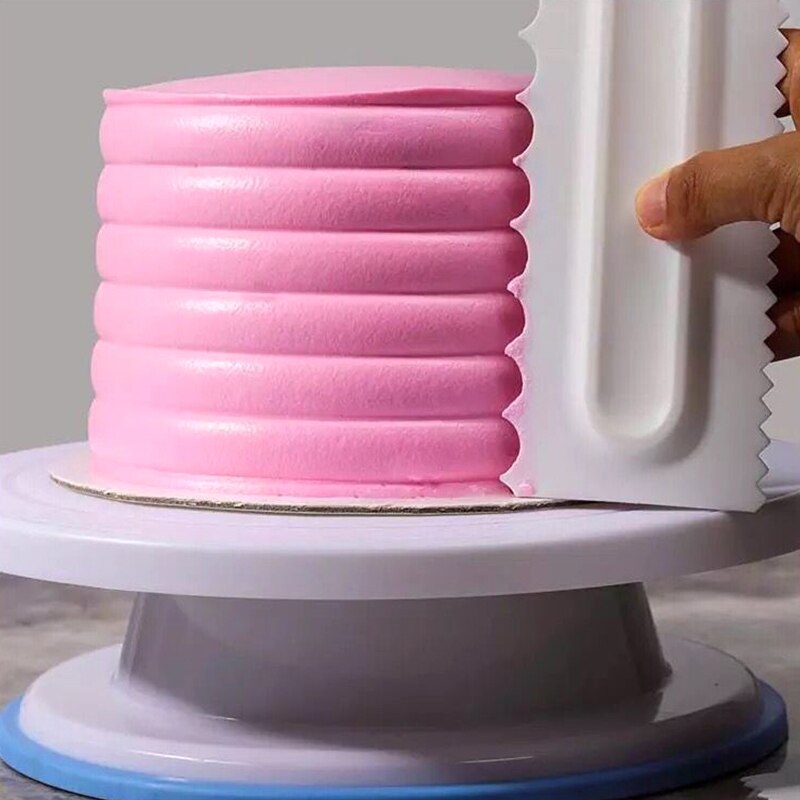 4 Stks/set Plastic Butter Cake Schraper Spatel Bakken Accessoires Keuken Fondont Cake Decorating Gereedschap Schrapers Soepeler