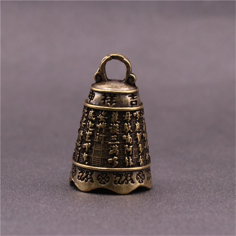 Brass Handicraft Magic Bell Wind Bell Tibetan Bronze Bell Keychain Pendant For Cristmas Home Decoration Pendant Antique Bell