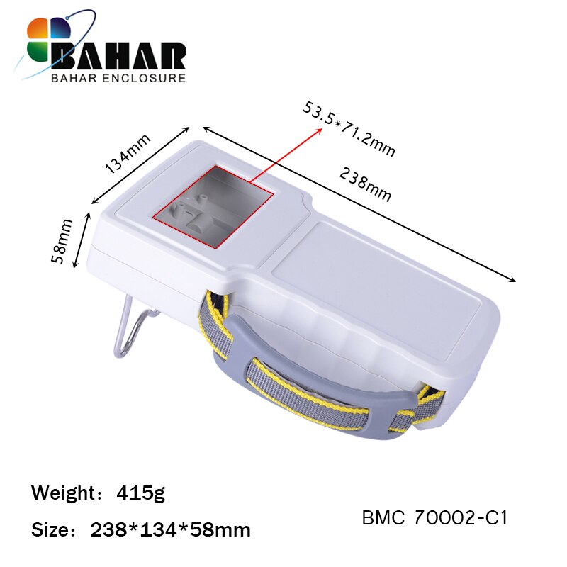 abs plastic control box for electronics abs plastic handheld enclosures box house plastic electronic box case 238*134*58 mm