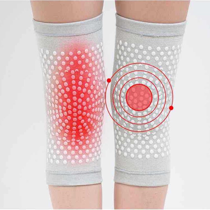 2 uds almohadillas de apoyo de autocalentamiento para rodilla soporte de rodilla alivio de la artritis dolor masajeador hombres mujeres protectores de rodilla para mantener