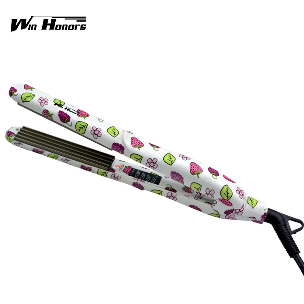 Plancha de pelo eléctrica ondulada de , plancha de hierro ondulado, herramientas de estilismo: Waving Iron Purple