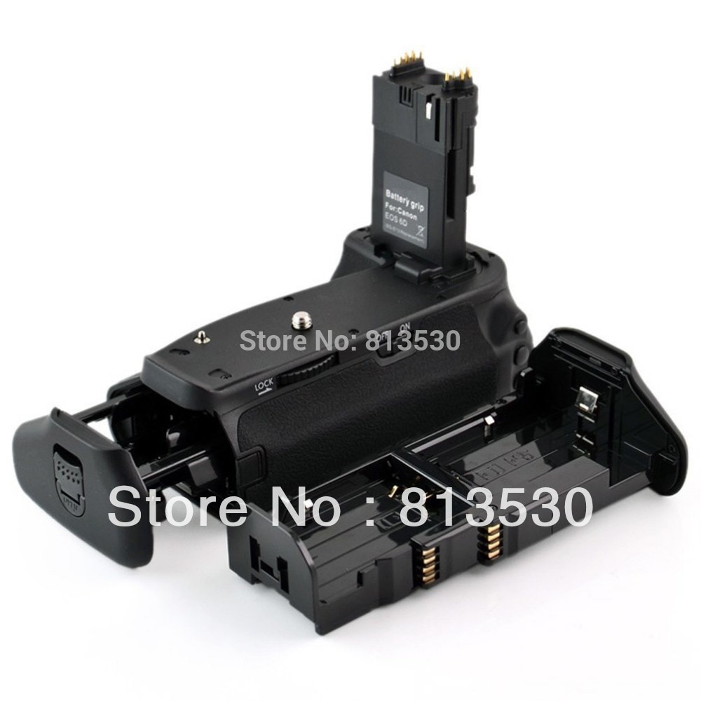 BG-E13 Battery Grip + 6 AA Battery Solt + LP-E6 Battery Hold for Canon EOS 6D Digital SLR Camera.
