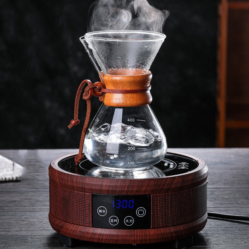400ml kahvipannua kestävä lasinen kahvinkeitin kahvipannu espressokeitin ruostumattomasta teräksestä valmistetun suodatinpannun kanssa