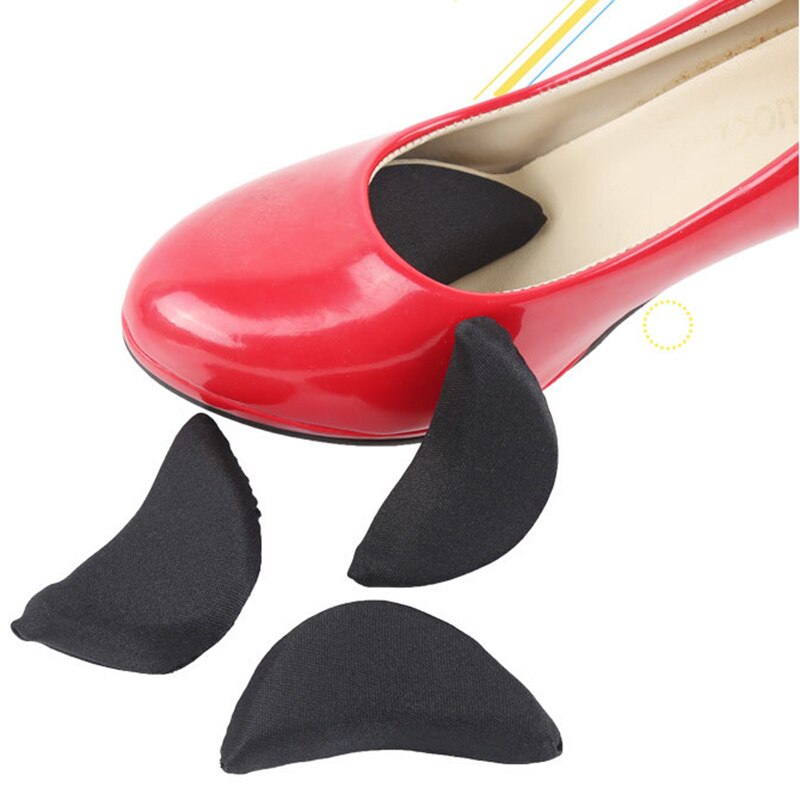 1Pair Sponge Forefoot Insert Toe Plug Half Forefoot Cushion Anti-pain Big Shoes Toe Front Long Top Filler Shoes Adjustment