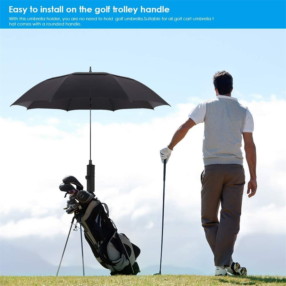 Golf Umbrella Stand Portable Cart Car Trolley Adjustable Angle Universal Durable Umbrella Stand