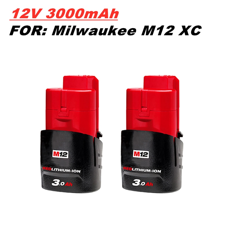 Replacement Battery for Milwaukee M12 - 12V 3000mAh Li-ion - 48-11-2401 Cordless Tools