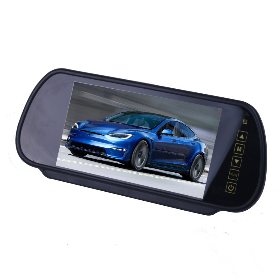7 Inch TFT LCD Breedbeeld Touch Button ondersteuning DVD Auto Achteruitkijkspiegel Monitor 7 ''Parkeergelegenheid Reverse Rear view Monitor