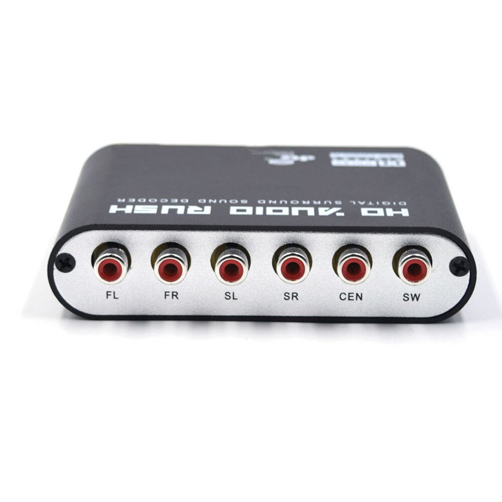 5.1CH Digitale Audio Decoder Converter Spdif Coaxiale Rca Dts AC3 Optische Digital Sound Decoder Versterker Voor PS3 Hd XBOX360