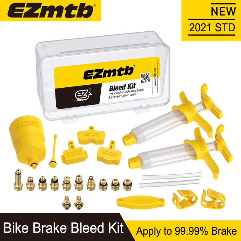 EZMTB Universal Bicycle Hydraulic Disc Brake Bleed Kit for shimano&magura&hayes&formula&sram&avid&giant&nutt brake: Orange