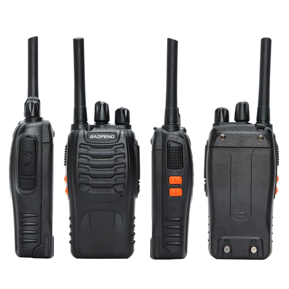 2 Stuks Baofeng BF-88E Pmr Walkie Talkie Upgrade Van BF888S 0.5W Uhf 446 Mhz 16CH Draagbare Twee-weg radio Met Usb Oplader Voor Eu Gebruiker