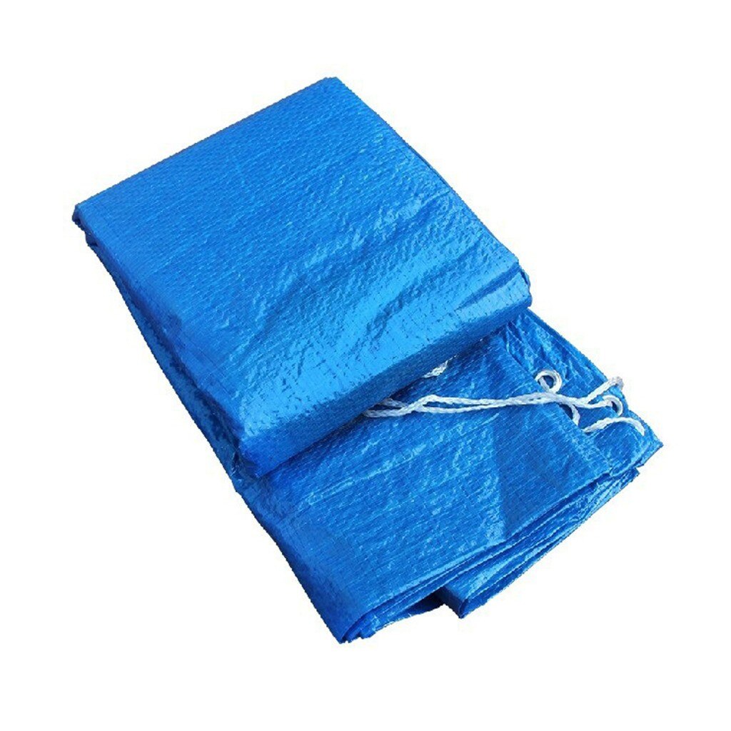 Tela de cobertura para piscina de gran tamaño, herramientas de limpieza, pañal con cubierta para polvo, lona tejida PE redonda para jardín al aire libre