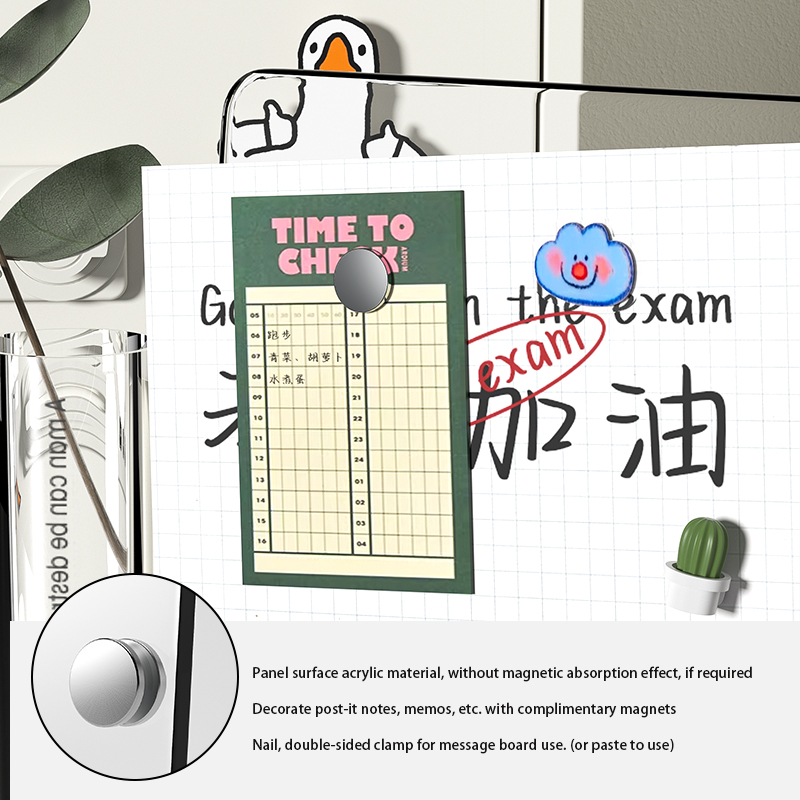 Bacheca da tavolo Blocco Nota trasparente in acrilico Lavagna per appunti da ufficio può essere scritta lavagna per appunti magnetica per la casa