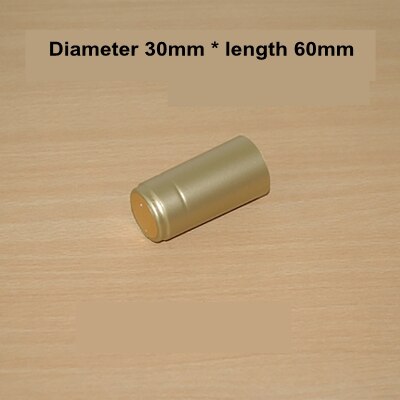 Bottle Cap Heat shrinkable cap Wine cap Red wine the sealing cap: Gold