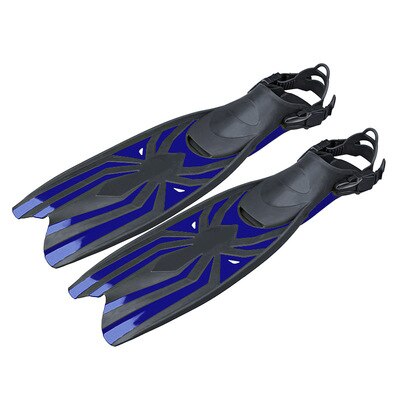 Duiken Flippers Scuba Vinnen Beschikbaar Voor Mannen &amp; Vrouwen Snorkel Flippers Met Open Hakken Lange Zwemmen Vinnen Met Verstelbare Bandjes: Blue / M/L