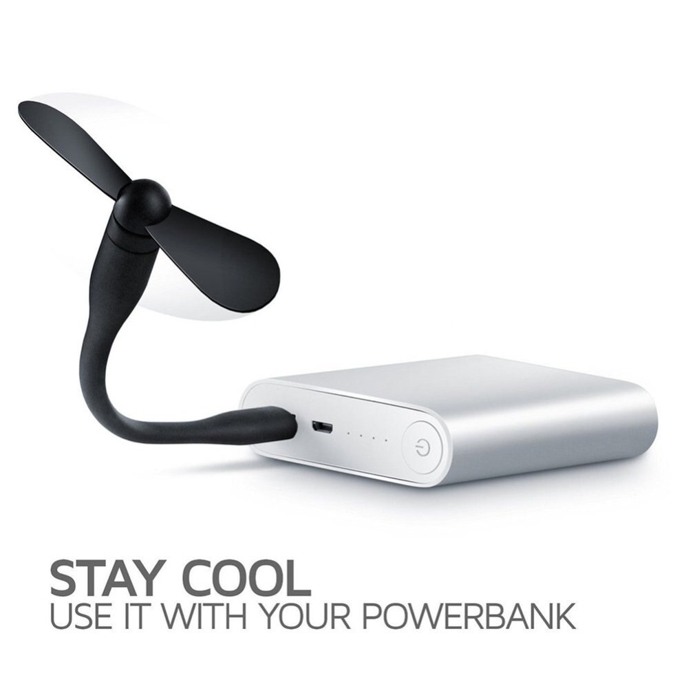 ! Flexible USB Mini Fan Portable Detachable Cooling Fan For PC Power Bank USB Devices