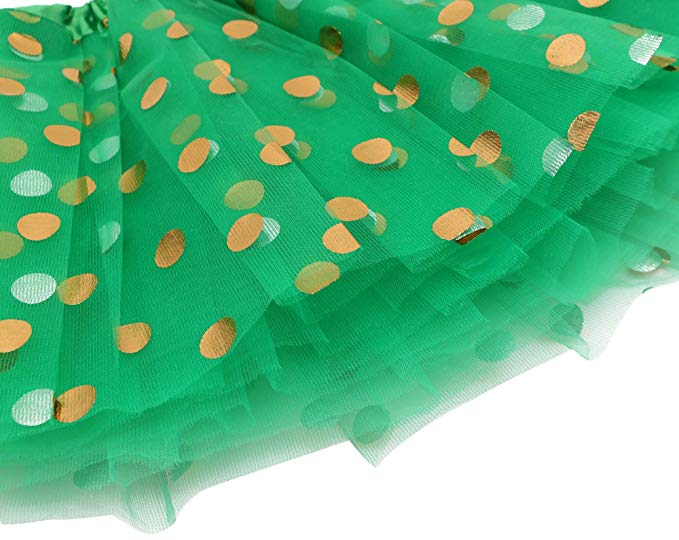 St Patrick Dag 3 Lagen Green Tulle Pettiskirt Dans Ballet Tutu Voor Meisje