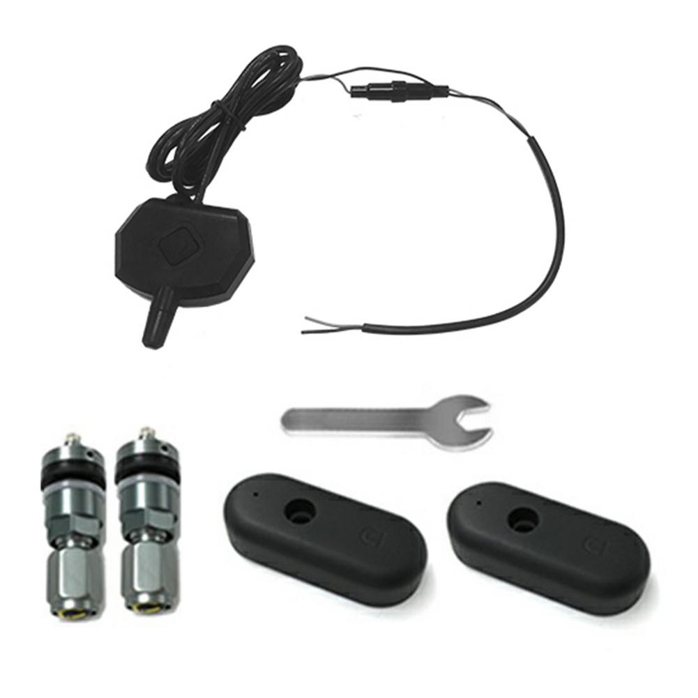 Tire Monitoring System Mobile APP Bluetooth Tire Pressure TPMS For Motorcycles Locomotives 2-wheel Small Monitor For Pressure: Builtin