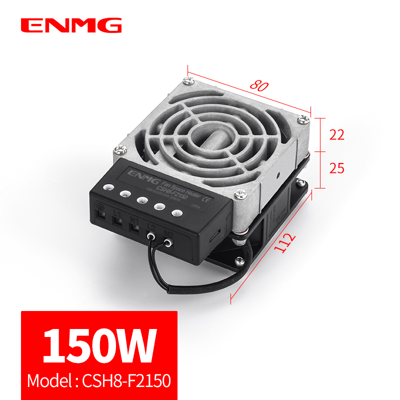 ENMG Aluminum Fan Heater CSH8 400W Cabinet Moisture and Dehumidification Constant Temperature Anti-Condensation Air Conditioner: WHITE