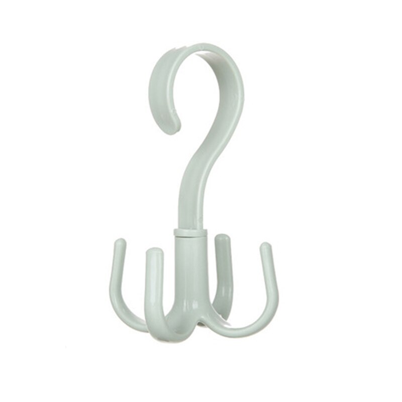 Space Saving Rotated Hanger Hooks Wardrobe Clothes Rack Hanger Organizer Bag Hanger Shoes Belt Scarf Hanging Rack Closet Hanger: green