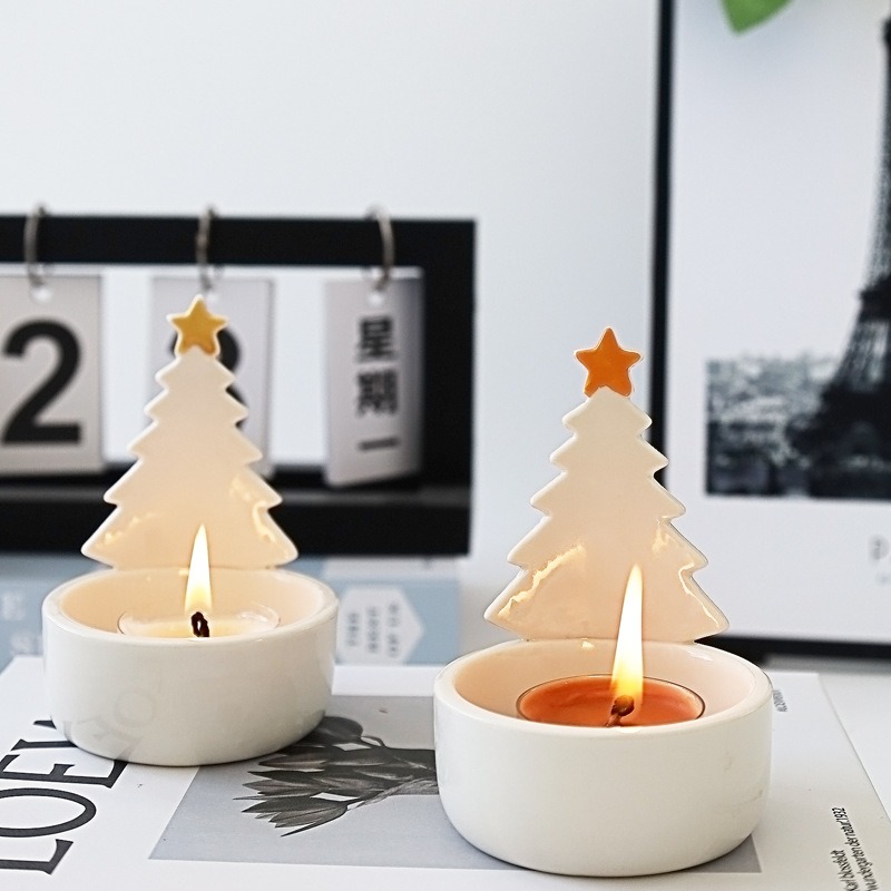 Bougeoir Décoratif En Forme De Chat Mignon - Résistant à La Chaleur, Décoration D'Intérieur, Idée Cadeau Fille/Femme - 7
