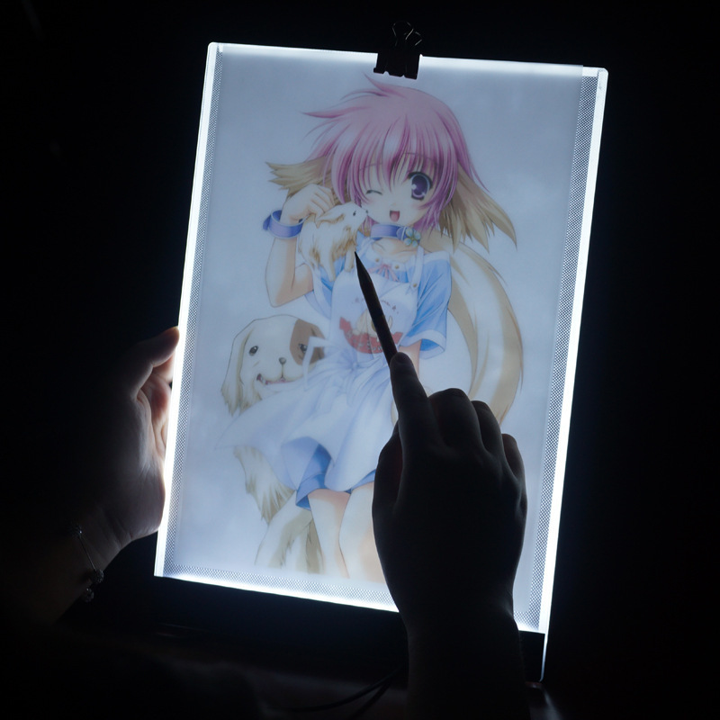 Portable A4 Led Light Box Drawing Tracing Tracer Copy Board Planners Pad Panel Copyboard With Usb Cable For Artist