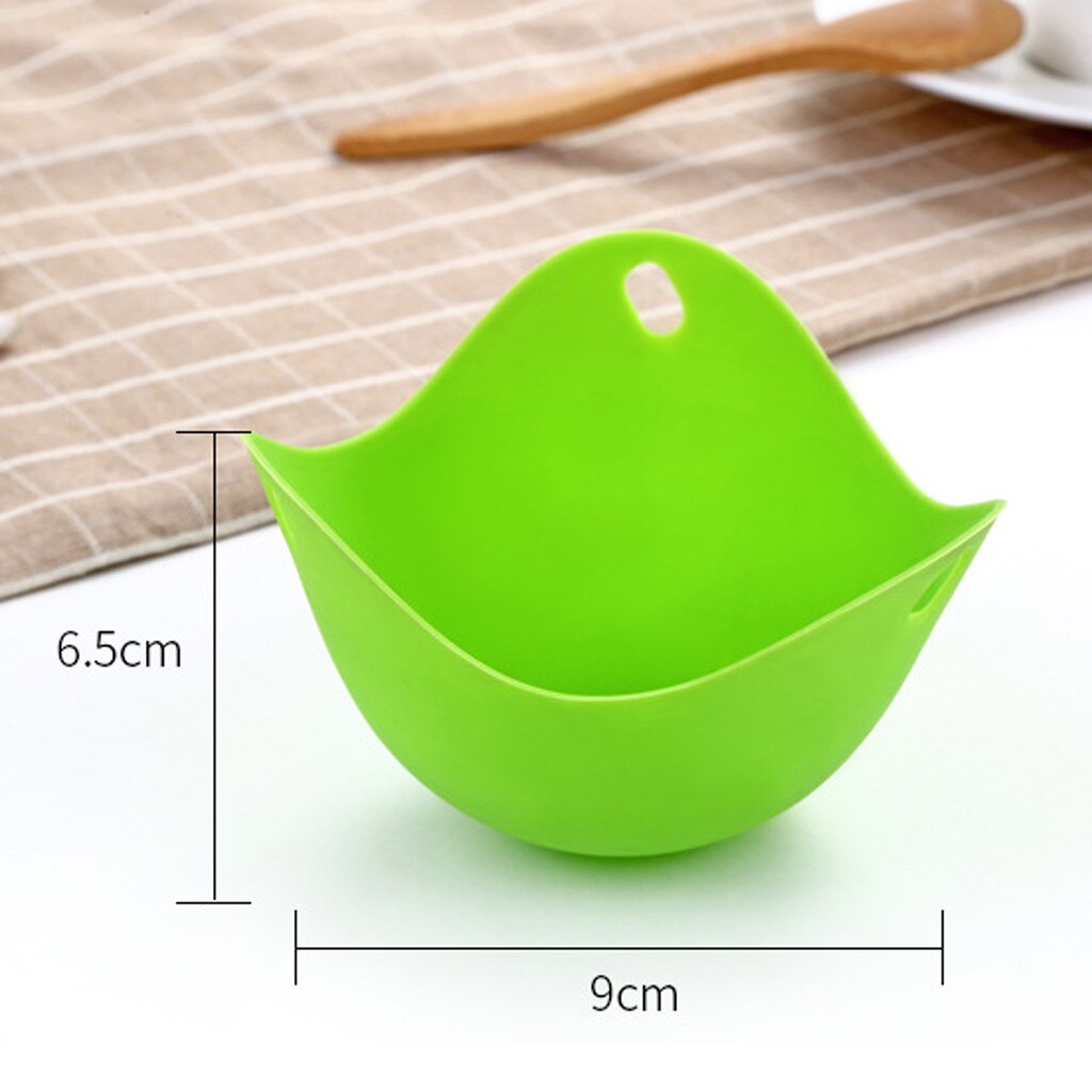 Ramequins en Gel de silice, thermostabilité, ustensile de cuisine, pocher les œufs, ABS, cuiseur à vapeur, plateau à œufs, 4 couleurs, outil de chauffage recyclable