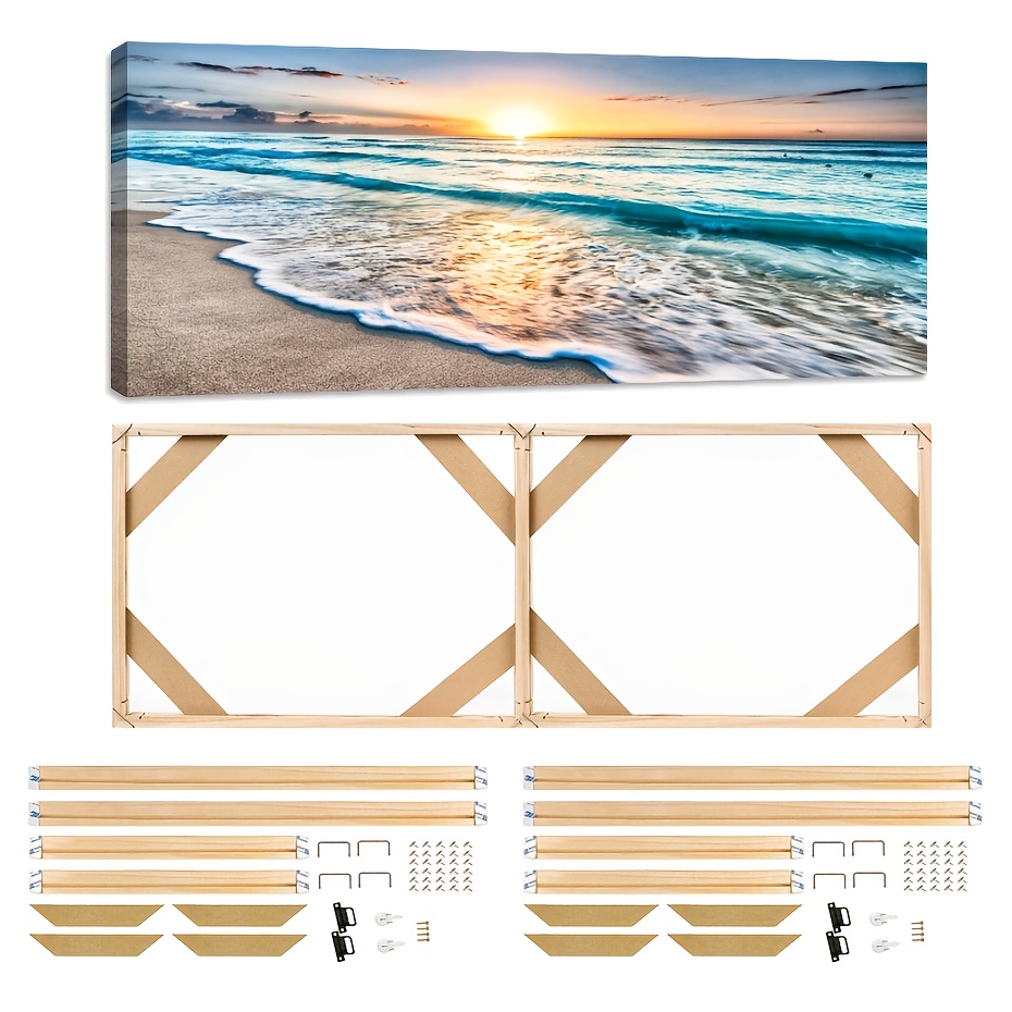 30x40cm 40x60cm 60x90cm DIY Wooden Frames Suitable for Canvas Oil Diamond Paintings Wall Art Photo Frame Pine Home Decor