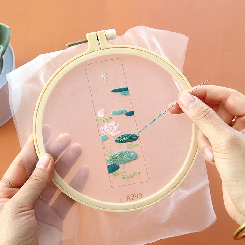 DIY Embroidered Bookmark Material Package Embroidery Starter Kit With Flowers Plant Pattern Color Threads Handmade Bookmark Kit